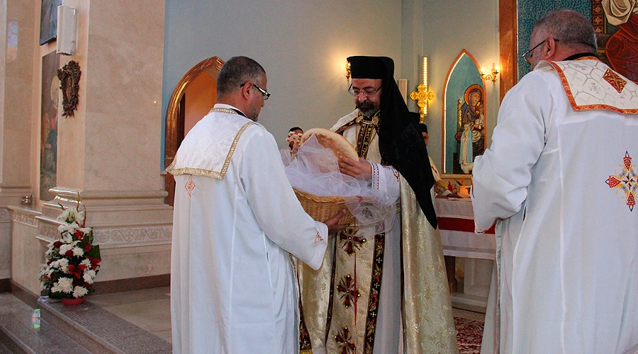 Divina Liturgia por la dedicación de Nuestra Señora de la Paz. 15 de febrero de 2015   /   Crédito: Ayuda a la Iglesia Necesitada