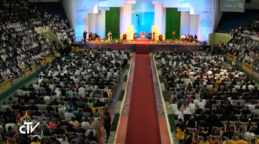 Encuentro del Papa con los sacerdotes y religiosos de Bolivia / Foto: Captura de video