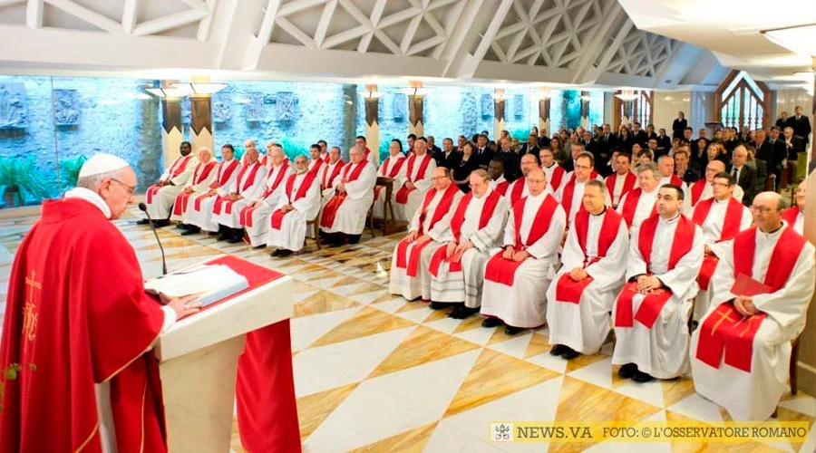 Papa Francisco en la Misa de la Casa Santa Marta / Foto: L'Osservatore Romano