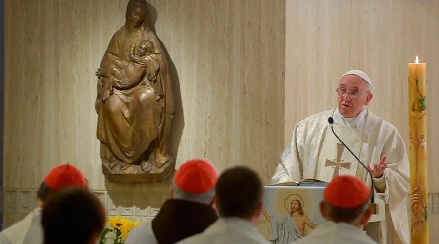 Papa Francisco en la Misa de la Casa Santa Marta / Foto: L'Osservatore Romano