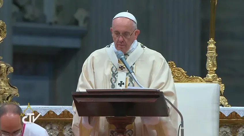 El Papa en la Misa de la Epifanía. Foto: Captura Youtube