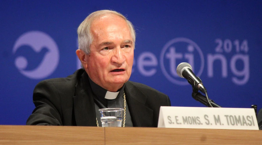 Mons. Silvano Tomasi. Foto: Joaquín Peiró Pérez / ACI Prensa