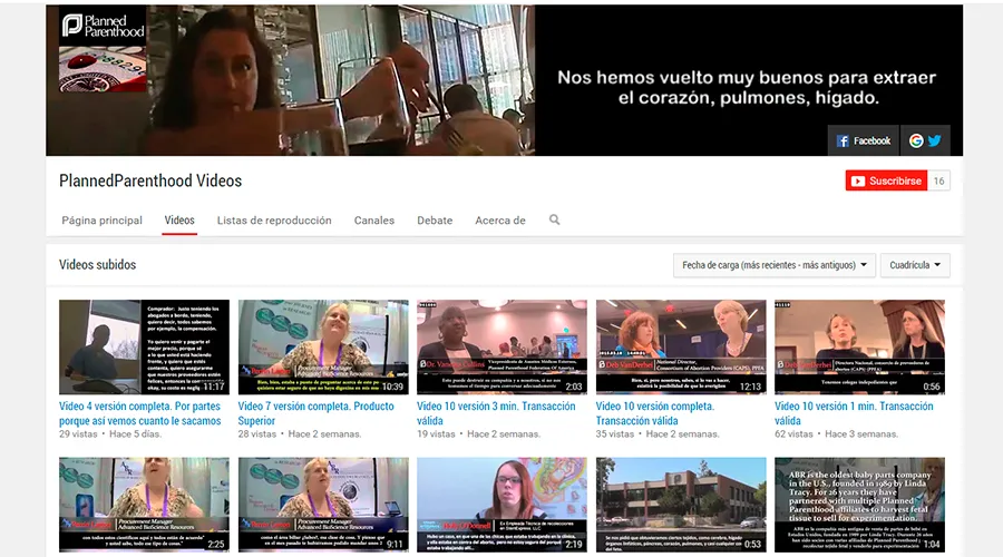 Captura de pantalla de canal de YouTube PlannedParenthood Videos.