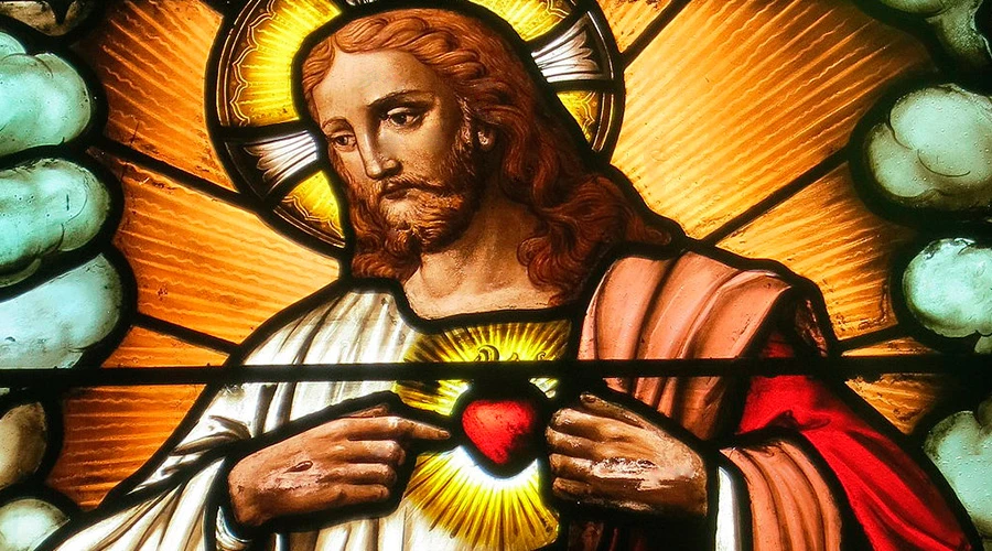 Vitral Sagrado Corazón de Jesús. Foto: Wikipedia Nheyob (CC-BY-SA-3.0)