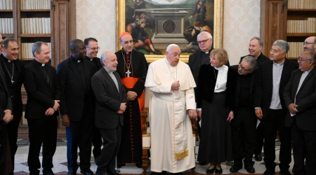 Imagen de la Audiencia de esta mañana del Papa Francisco con la Comisión Teológica Internacional