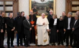 Imagen de la Audiencia de esta mañana del Papa Francisco con la Comisión Teológica Internacional