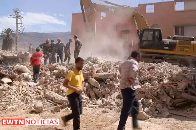 Escena de los daños causados por el terremoto en Marruecos