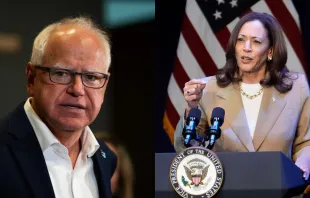 El gobernador de Minnesota, Tim Walz, y la vicepresidenta de Estados Unidos, Kamala Harris. Crédito: Stephen Maturen/Getty Images; STEPHANIE SCARBROUGH/POOL/AFP vía Getty Images