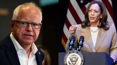 Tim Walz y Kamala Harris