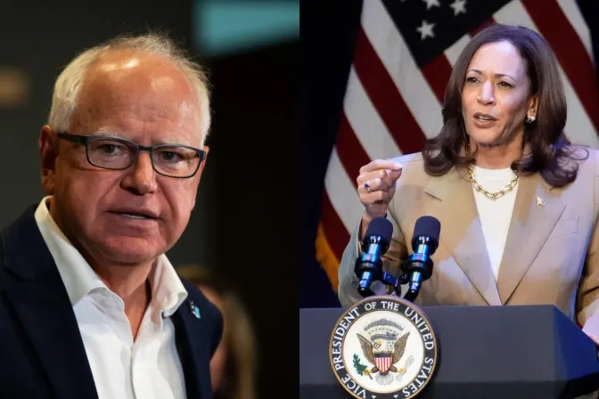 Tim Walz y Kamala Harris