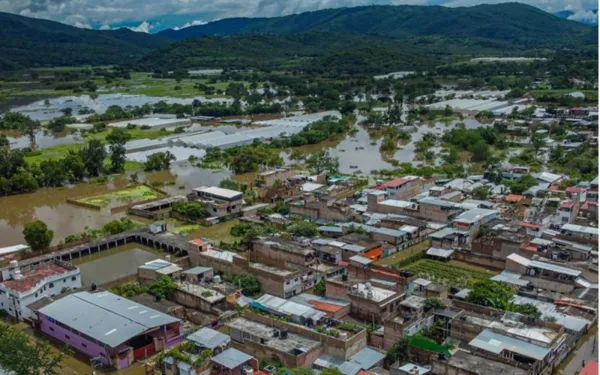 Inundaciones en Tixtla de Guerrero. Crédito: Walter Locia