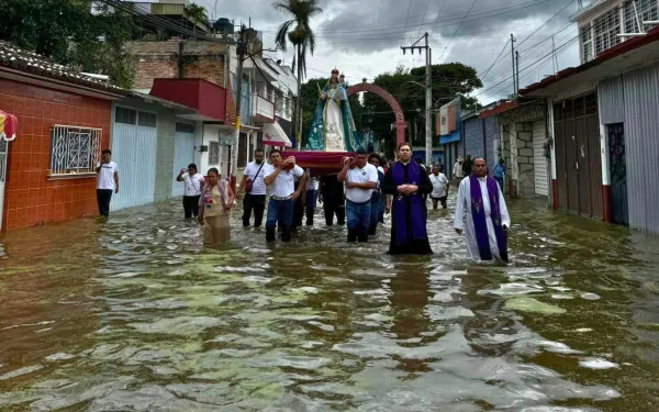 Procesión de la imagen de la Virgen de la Natividad. Crédito: Parroquia Santuario de la Natividad de María