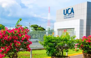Fachada de la Universidad Centroamericana (UCA), antes de ser expropiada por la dictadura de Ortega Crédito: Cortesía Jesuitas de Centroamérica