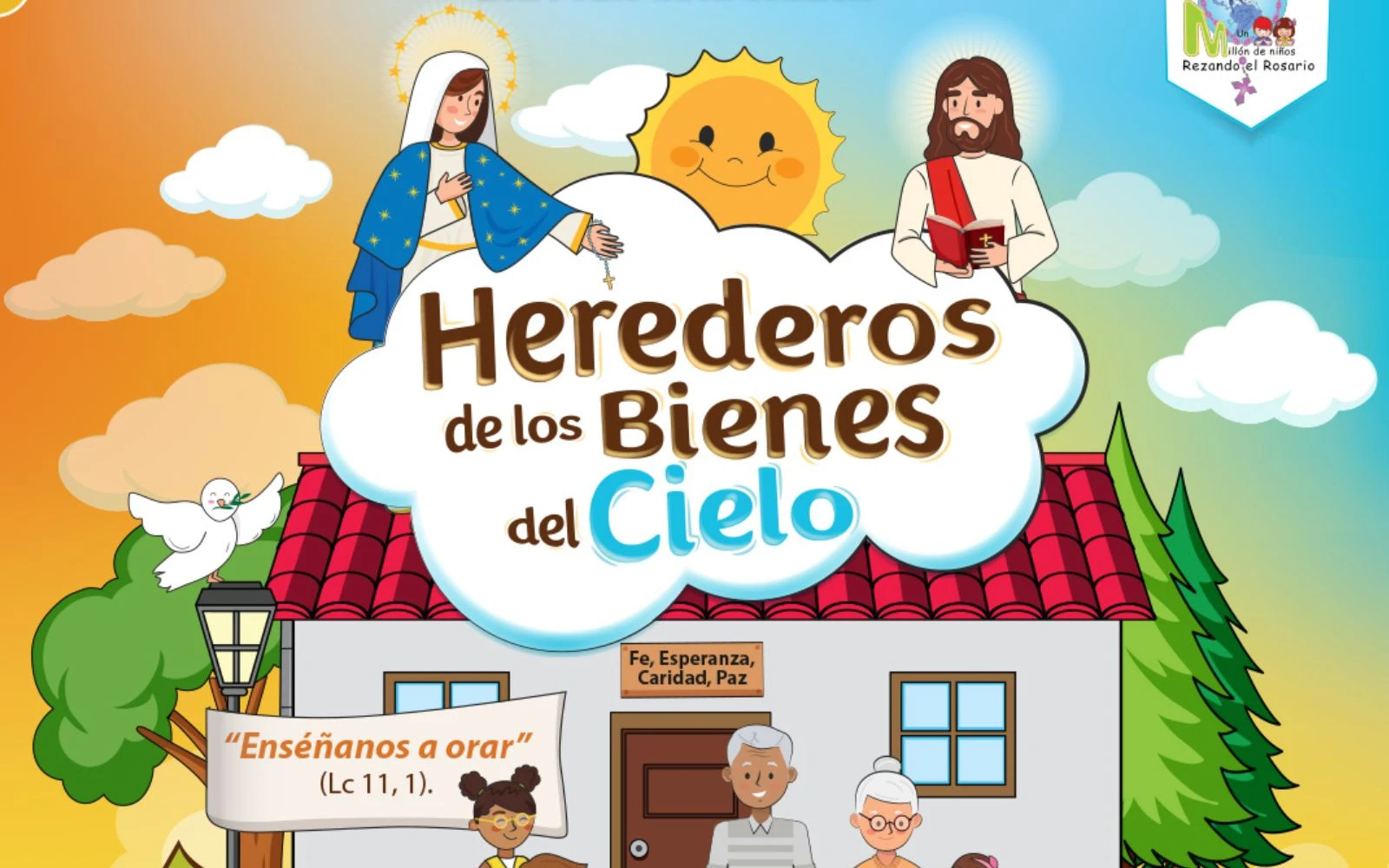 Detalle del afiche de este año de la campaña "Un millón de niños rezando el Rosario", impulsada por la Conferencia Nacional de Laicos.?w=200&h=150