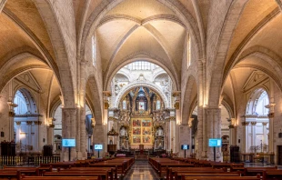 Nave central de la Catedral de Valencia (España), dedicada a la Asunción de Nuestra Señora. Crédito: Fernando Pascullo (CC BY-SA 4.0).