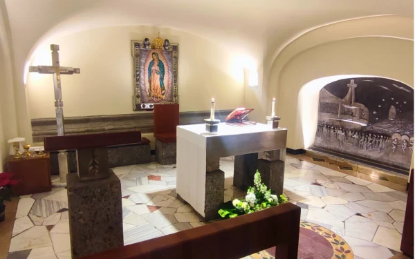 Capilla de Guadalupe en la Basílica de San Pedro en el Vaticano. Crédito: Embajada de México ante la Santa Sede