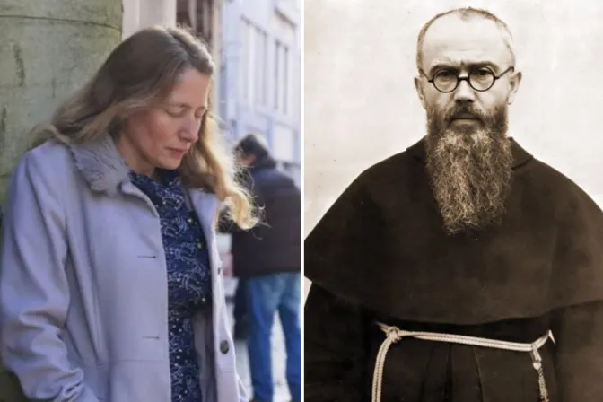 Isabel Vaughan-Spruce, líder de 40 Días por la Vida en el Reino Unido y San Maximiliano Kolbe.