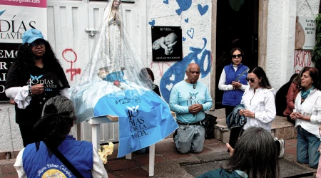 Voluntarios de 40 Días por la Vida Colombia y de Misión Fátima Colombia.