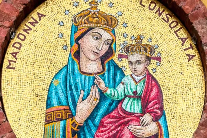 Mosaico de la Virgen de la Consolata