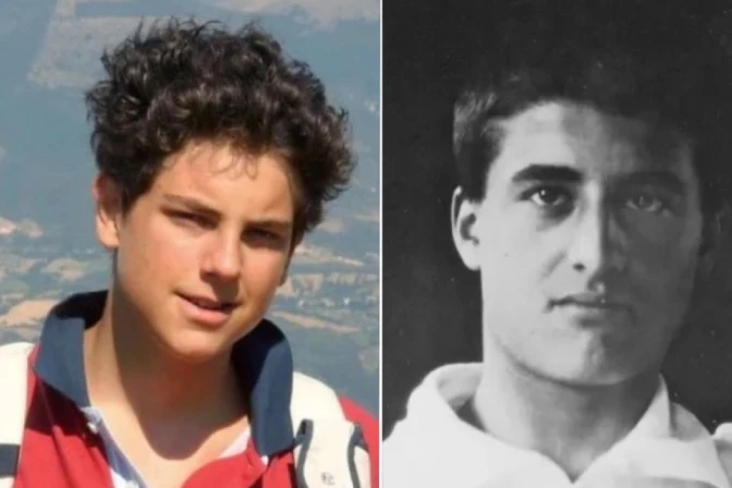 Collage creado con las fotografías de Carlo Acutis (izquierda) y Pier Giorgio Frassati (derecha)