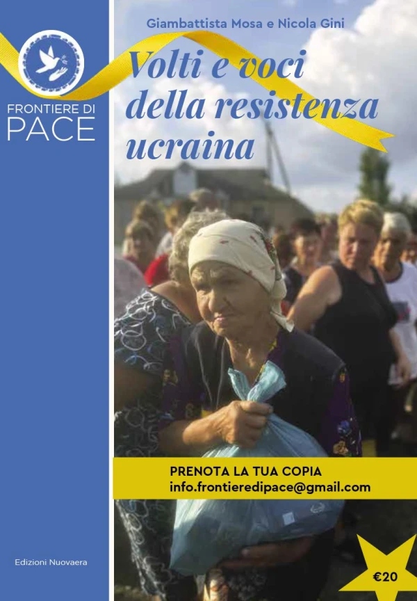 Cover of the book “Faces and Voices of the Ukrainian Resistance”. Credit: Courtesy/Frontiere di Pace