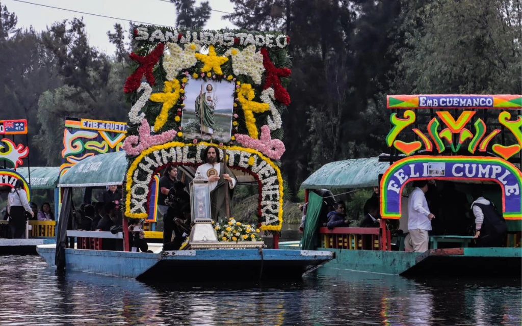 Procesión con la reliquia de San Judas Tadeo en lago de Xochimilco?w=200&h=150