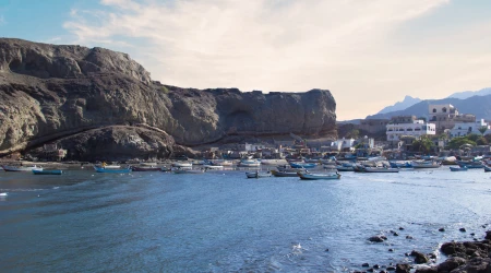 Vista de la parte costera de la ciudad de Adén, Yemen